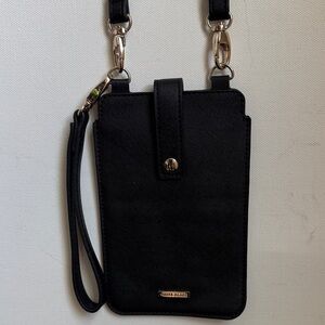 White House Black Market Black Crossbody Bag for phone with wristlet band